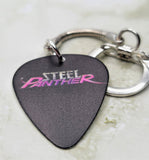 Steel Panther Black Guitar Pick Keychain