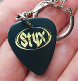 Styx Brave New World Guitar Pick Keychain