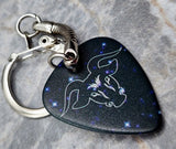 Horoscope Astrological Sign Taurus Guitar Pick Keychain