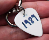 Taylor Swift 1989 Guitar Pick Keychain