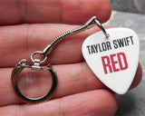 Taylor Swift Red Guitar Pick Keychain