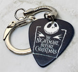 The Nightmare Before Christmas Jack and Sally Guitar Pick Keychain