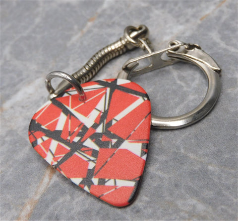 Van Halen Eddie Van Halen Frankenstrat Guitar Pick Keychain