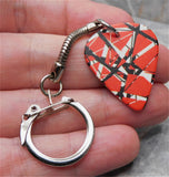 Van Halen Eddie Van Halen Frankenstrat Guitar Pick Keychain