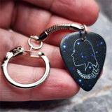 Horoscope Astrological Sign Virgo Guitar Pick Keychain