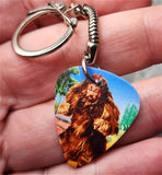 The Wizard of Oz Cowardly Lion Guitar Pick Keychain