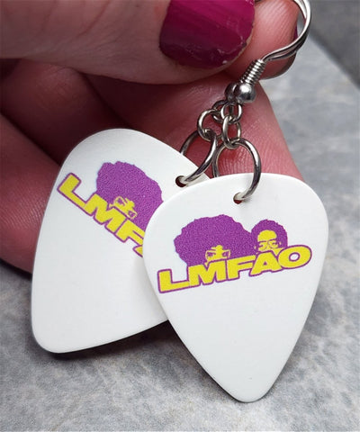 LMFAO Guitar Pick Earrings