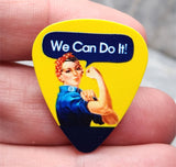 Rosie the Riveter Guitar Pick Pin or Tie Tack