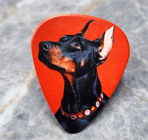 Doberman Pinscher Guitar Pick Pin or Tie Tack