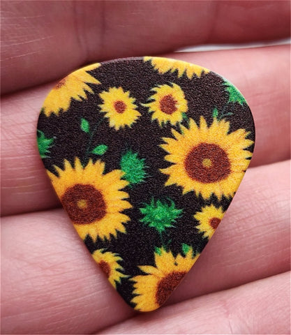 Sunflower Blooms Guitar Pick Pin or Tie Tack
