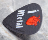 I Heart Metal Guitar Pick Pin or Tie Tack