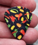 Chili Peppers Guitar Pick Pin or Tie Tack