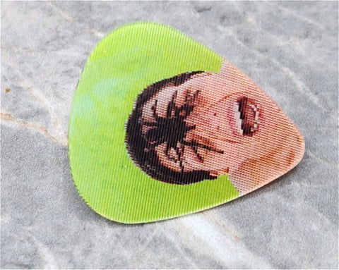 Holographic Spider on the Face Guitar Pick Pin or Tie Tack
