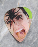 Holographic Spider on the Face Guitar Pick Pin or Tie Tack