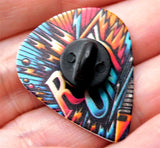 Rock On Guitar Pick Pin or Tie Tack