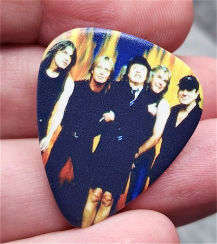AC/DC Group Picture Guitar Pick Lapel Pin or Tie Tack