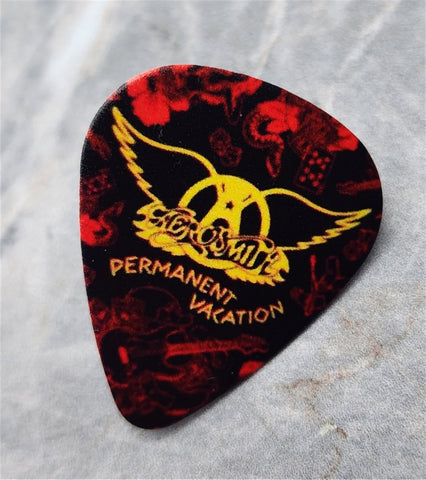 Aerosmith Permanent Vacation Guitar Pick Lapel Pin or Tie Tack