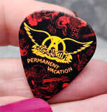 Aerosmith Permanent Vacation Guitar Pick Lapel Pin or Tie Tack