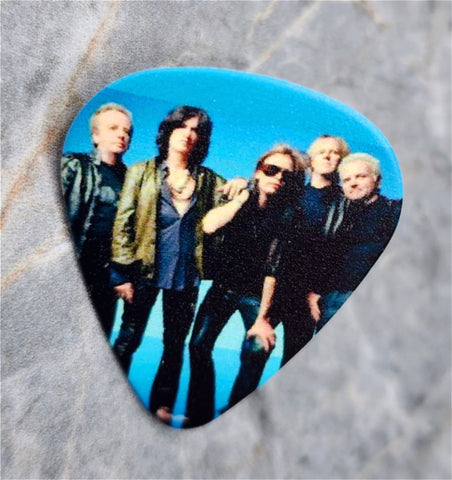 Aerosmith Group Photo Guitar Pick Lapel Pin or Tie Tack