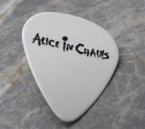 Alice in Chains White Guitar Pick Lapel Pin or Tie Tack