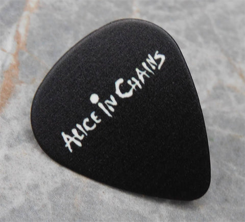 Alice in Chains Black Guitar Pick Lapel Pin or Tie Tack