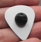 Teal and Black Leopard Print Guitar Pick Pin or Tie Tack