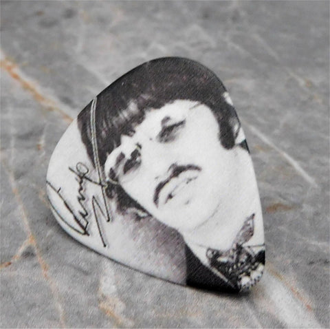 The Beatles Ringo Starr Guitar Pick Lapel Pin or Tie Tack