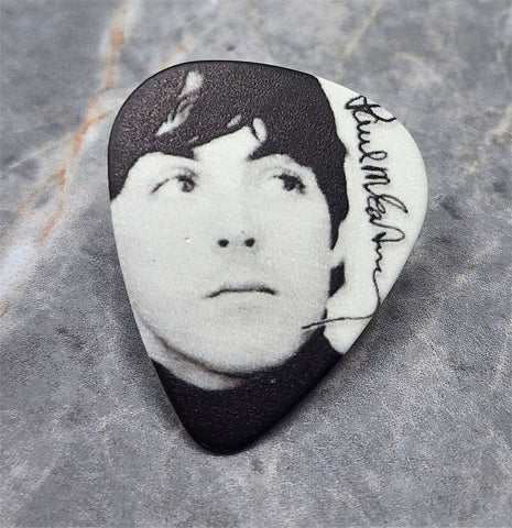 The Beatles Paul McCartney Guitar Pick Lapel Pin or Tie Tack