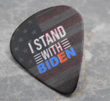 I Stand With Biden Guitar Pick Pin or Tie Tack