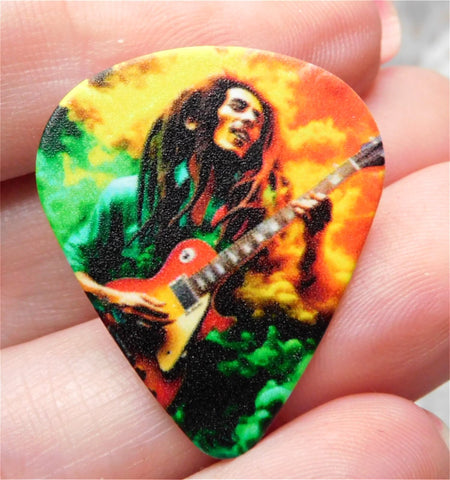 Bob Marley Guitar Pick Pin Lapel Pin or Tie Tack