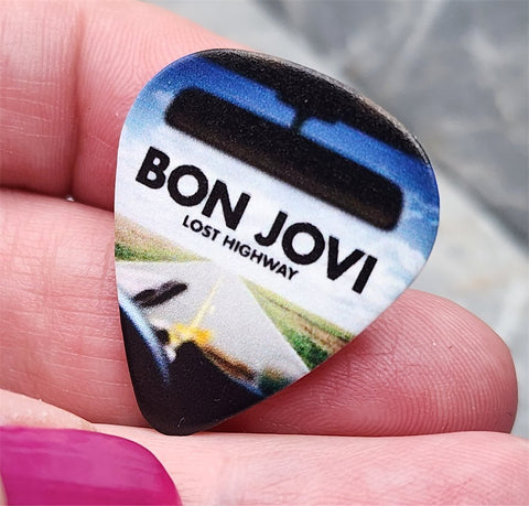 Bon Jovi Lost Highway Guitar Pick Lapel Pin or Tie Tack