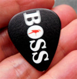 Bruce Springsteen Boss Black Guitar Pick Lapel Pin or Tie Tack