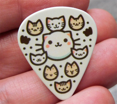 Kitty Faces Guitar Pick Pin or Tie Tack