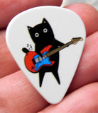 Guitar Playing Cat Guitar Pick Pin or Tie Tack