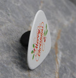 Merry Christmas Guitar Pick Pin or Tie Tack