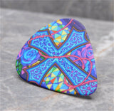 Colorful Cross and Flowers Guitar Pick Pin or Tie Tack