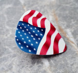 American Flag Guitar Pick Pin or Tie Tack