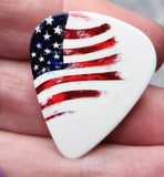 American Flag Guitar Pick Pin or Tie Tack