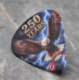 Bald Eagle with an American Flag 250 Years Guitar Pick Pin or Tie Tack