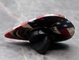 Bald Eagle and an American Flag Guitar Pick Pin or Tie Tack