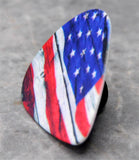 American Flag Guitar Pick Pin or Tie Tack
