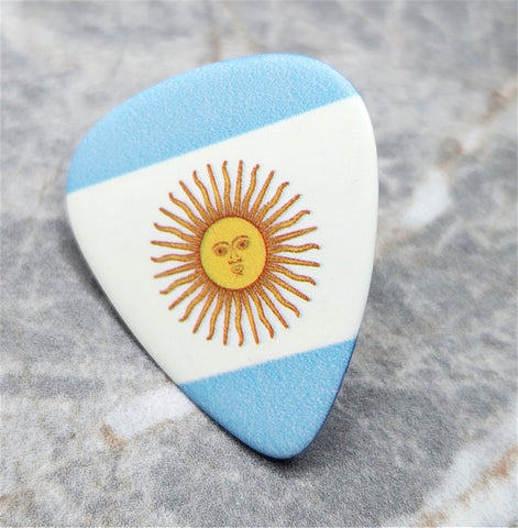 Argentinian Flag Guitar Pick Pin or Tie Tack