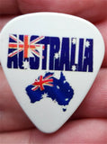 Australia Shape with Australian Flag Guitar Pick Pin or Tie Tack
