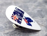 Australia Shape with Australian Flag Guitar Pick Pin or Tie Tack