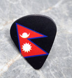 Flag of Nepal Guitar Pick Pin or Tie Tack