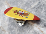 Flag of Spain Guitar Pick Pin or Tie Tack