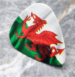 Welsh Flag Guitar Pick Pin or Tie Tack