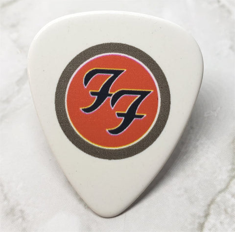 Foo Fighters White Guitar Pick Lapel Pin or Tie Tack