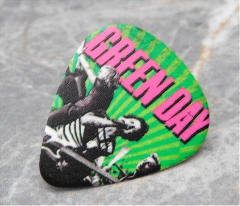 Green Day Guitar Pick Lapel Pin or Tie Tack