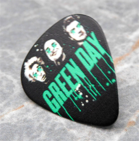 Green Day Guitar Pick Lapel Pin or Tie Tack